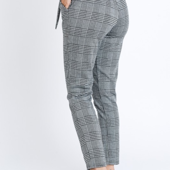 Plaid Ankle Pants Pattern Checkmate Trousers - Picture 6 of 8